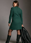Load image into Gallery viewer, Maeve Strong Shoulder Sweater Dress
