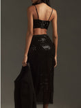 Load image into Gallery viewer, By Anthropologie Sequin Netting Midi Skirt