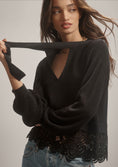 Load image into Gallery viewer, By Anthropologie Lace Tunic Sweater