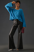 Load image into Gallery viewer, The Naomi Wide-Leg Flare Pants by Maeve: Faux Leather Edition
