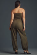 Load image into Gallery viewer, By Anthropologie Strapless Cotton Parachute Jumpsuit