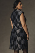 Load image into Gallery viewer, The Maya Ruched Cowl-Neck Dress: Lace Mini Edition