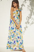 Load image into Gallery viewer, By Anthropologie One-Shoulder Bow Maxi Dress