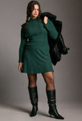 Load image into Gallery viewer, Maeve Strong Shoulder Sweater Dress