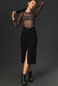 Load image into Gallery viewer, Pilcro Double-Waist Denim Midi Skirt
