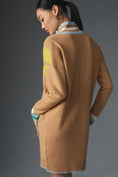 Load image into Gallery viewer, Maeve Varsity Half-Zip Tunic Mini Dress