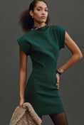 Load image into Gallery viewer, By Anthropologie Mock-Neck Cap-Sleeve Mini Dress