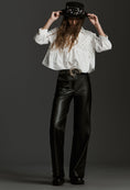 Load image into Gallery viewer, The Naomi Wide-Leg Flare Pants by Maeve: Faux Leather Edition
