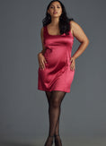 Load image into Gallery viewer, Maeve Square-Neck Satin Mini Dress