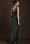 Load image into Gallery viewer, BHLDN Piper V-Neck Side-Slit Satin Gown