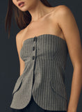 Load image into Gallery viewer, By Anthropologie Strapless Blazer Tube Top