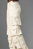 Load image into Gallery viewer, Avec Les Filles Faux Leather Cargo Pants