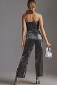 Load image into Gallery viewer, By Anthropologie Strapless Shine Jumpsuit