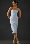 Load image into Gallery viewer, By Anthropologie Strapless Slim Sequin Midi Dress