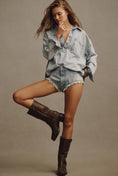 Load image into Gallery viewer, Pilcro Pitched Micro Denim Shorts