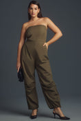 Load image into Gallery viewer, By Anthropologie Strapless Cotton Parachute Jumpsuit