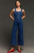 Load image into Gallery viewer, The Portside Button-Front Jumpsuit by Maeve: Denim Edition