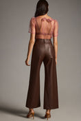 Load image into Gallery viewer, Maeve The Colette Cropped Vegan Leather Trousers