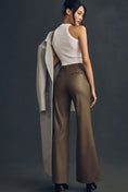 Load image into Gallery viewer, The Naomi Wide-Leg Flare Pants by Maeve: Faux Leather Edition