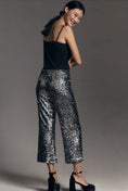 Load image into Gallery viewer, The Colette Cropped Wide-Leg Sequin Pants