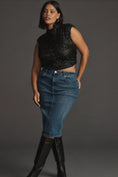 Load image into Gallery viewer, Pilcro Denim Pencil Skirt