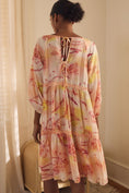Load image into Gallery viewer, By Anthropologie Tiered Puff-Sleeve Dress