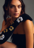 Load image into Gallery viewer, By Anthropologie Velvet Sequin Floral Gloves