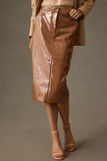 Load image into Gallery viewer, Sunday in Brooklyn Patent Faux Leather Knee-Length Pencil Skirt