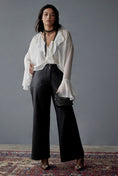 Load image into Gallery viewer, The Naomi Wide-Leg Flare Pants by Maeve: Faux Leather Edition