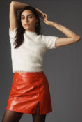 Load image into Gallery viewer, Hutch Faux Leather Metallic Mini Skirt