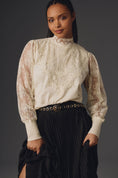 Load image into Gallery viewer, Tiny Oriana Long-Sleeve Lace Top