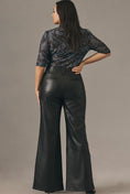 Load image into Gallery viewer, The Naomi Wide-Leg Flare Pants by Maeve: Faux Leather Edition