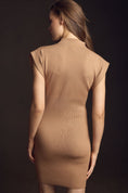 Load image into Gallery viewer, By Anthropologie Mock-Neck Cap-Sleeve Mini Dress