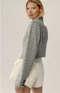 Load image into Gallery viewer, By Anthropologie Cropped Knit Tuxedo Blazer