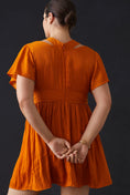 Load image into Gallery viewer, By Anthropologie Deep V-Neck Vibrant Mini Dress - EUC