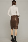 Load image into Gallery viewer, The Colette Faux Leather Skirt by Maeve