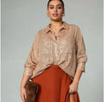 Load image into Gallery viewer, Sunday in Brooklyn Sequin Buttondown