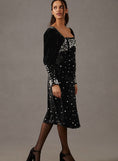 Load image into Gallery viewer, Maeve Embellished Velvet Dress