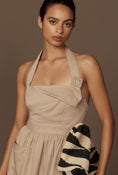 Load image into Gallery viewer, Porridge Halter Utility Midi Dress