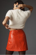 Load image into Gallery viewer, Hutch Faux Leather Metallic Mini Skirt