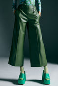Load image into Gallery viewer, Maeve Faux Leather Pintuck Trousers