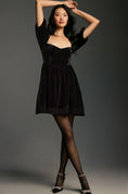 Load image into Gallery viewer, Maeve Sweetheart Velvet Mini Dress