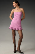 Load image into Gallery viewer, Maeve Strapless Rosette-Trim Mini Dress