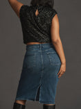 Load image into Gallery viewer, Pilcro Denim Pencil Skirt