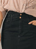 Load image into Gallery viewer, Pilcro Double-Waist Denim Midi Skirt