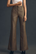 Load image into Gallery viewer, The Naomi Wide-Leg Flare Pants by Maeve: Faux Leather Edition