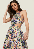 Load image into Gallery viewer, Something Navy Floral Cutout Midi Dress - EUC