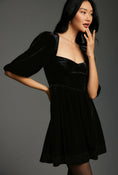 Load image into Gallery viewer, Maeve Sweetheart Velvet Mini Dress