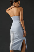 Load image into Gallery viewer, By Anthropologie Strapless Slim Sequin Midi Dress