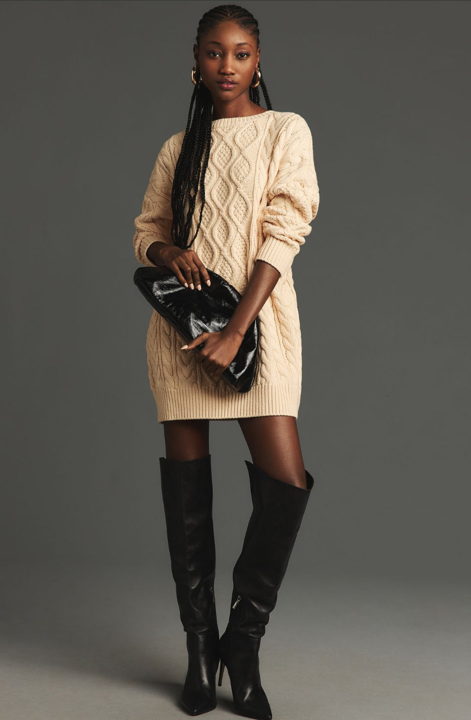 Mare Mare x Anthropologie Long-Sleeve Mini Jumper Dress – katie + hubbell